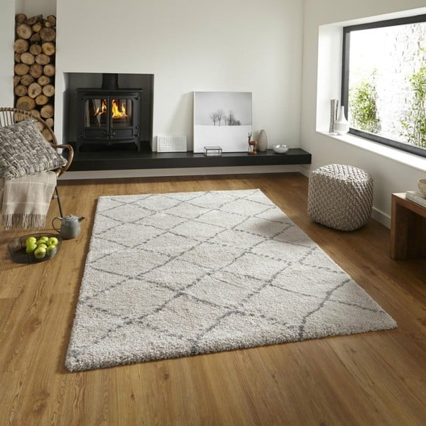 Kreminės spalvos kilimas Think Rugs Royal Nomadic Cream & Grey, 160 x 230 cm-image-3