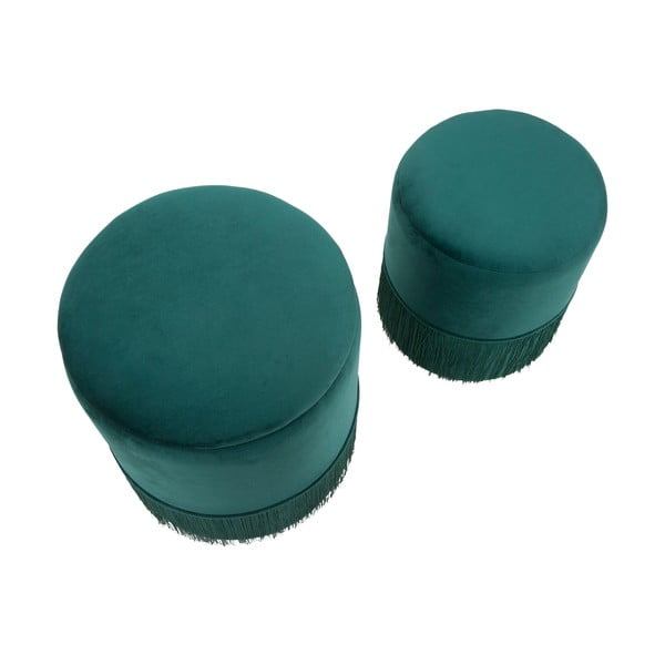 2 žalių Mauro Ferretti Constanzo taburečių rinkinys-image-4