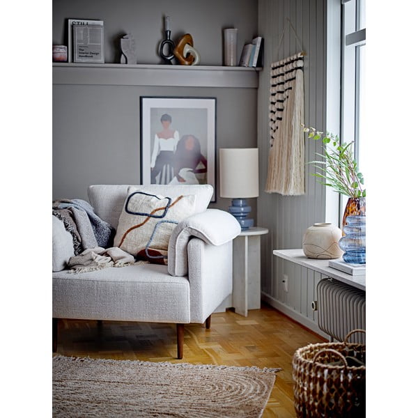 Mėlynos spalvos stalinis šviestuvas (aukštis 51 cm) su tekstiliniu gaubtu Fabiola – Bloomingville-image-3