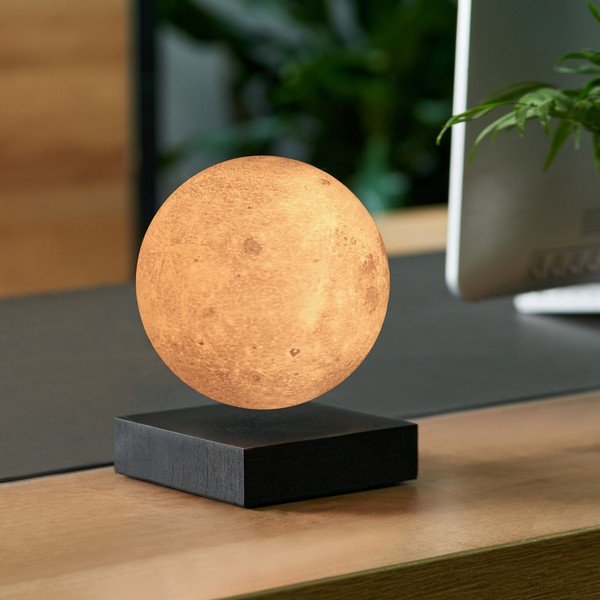 Juodos spalvos šviečianti dekoracija su kištuku ø 12 cm Moon – Gingko-image-3