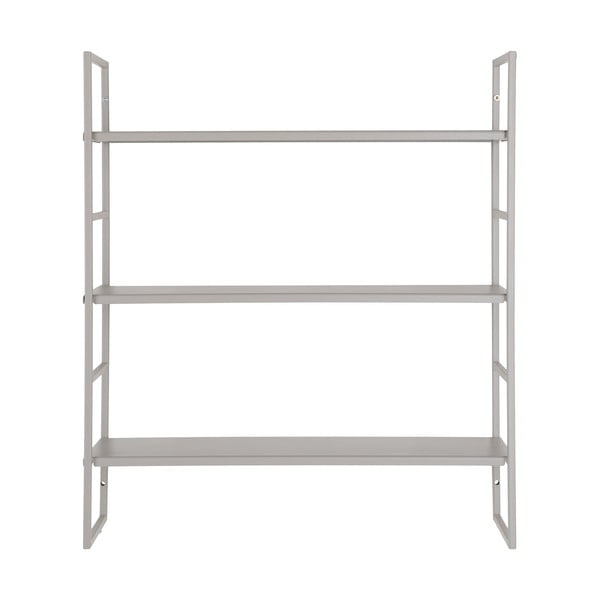Iš metalo kelių aukštų sieninė lentyna šviesiai pilkos spalvos 48 cm Beja – House Nordic