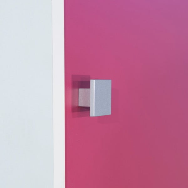 Rožinė vonios kambario spintelė virš skalbimo mašinos TemaHome Wave, plotis 60 cm-image-1