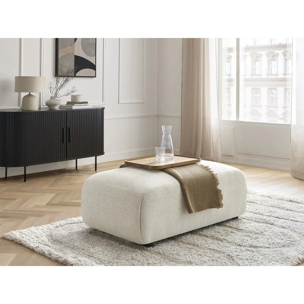 Baltos spalvos modulinė taburetė Jana – Bobochic Paris-image-1
