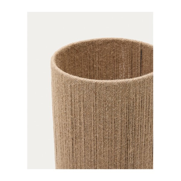 Tamsios natūralios spalvos iš akacijos masyvo stalinis šviestuvas (aukštis 43 cm) Kor – Kave Home-image-4