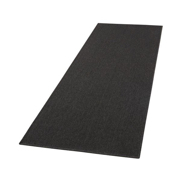 Juodos spalvos lauko kiliminė danga BT Carpet Sisal, 80 x 500 cm-image-3