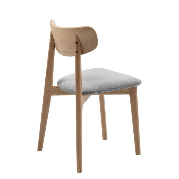 Valgomojo kėdė šviesiai pilkos spalvos/natūralios spalvos Elim – Unique Furniture-image-4