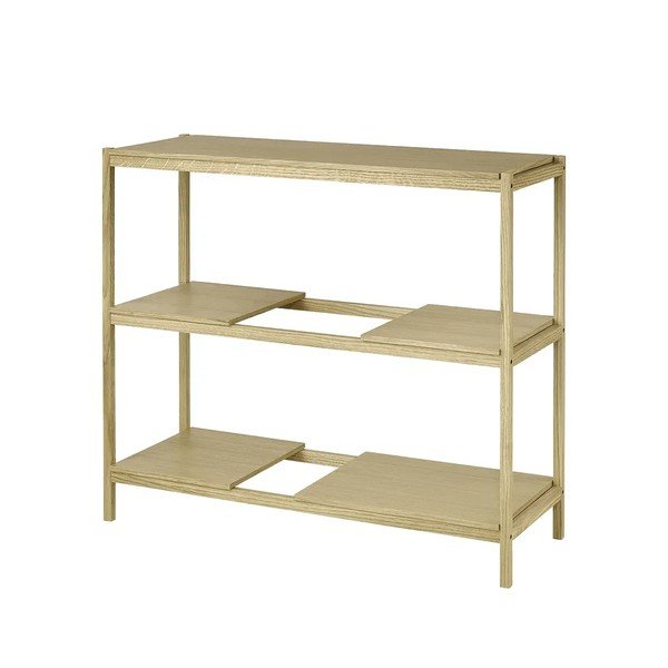 Natūralios spalvos pastatoma lentyna iš ąžuolo 105x92x40 cm Sukoya – Blomus-image-2