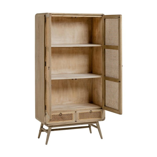 Kedro masyvo drabužių spinta natūralios spalvos 90x175 cm Nalu – Kave Home-image-4