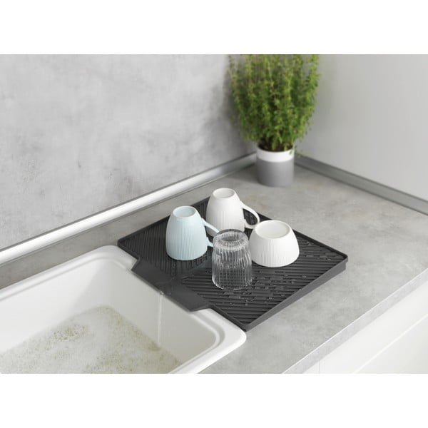 Tamsiai pilkas nuvarvėjimo padėklas Wenko Neli, 34 x 40 cm-image-1