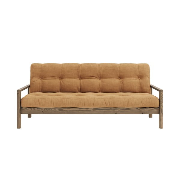 Sulankstoma sofa garstyčių spalvos 205 cm Knob – Karup Design