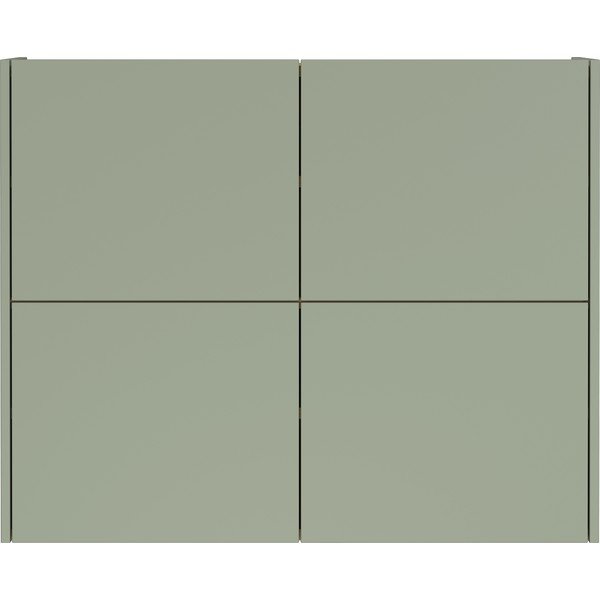 Pilkai žalios spalvos matinis pakabinama spintelė 97x79x27 cm Binetto – Germania-image-2