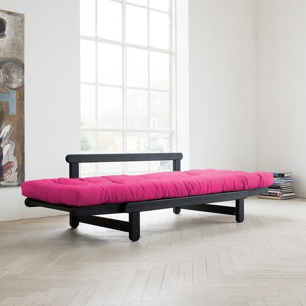 Sofa "Beat", juoda/rožinė-image-2