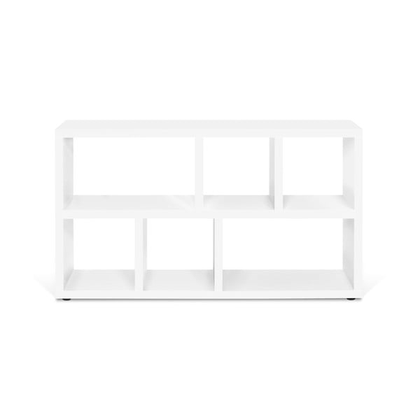 Knygų spinta  baltos spalvos 150x83 cm Berlin – TemaHome