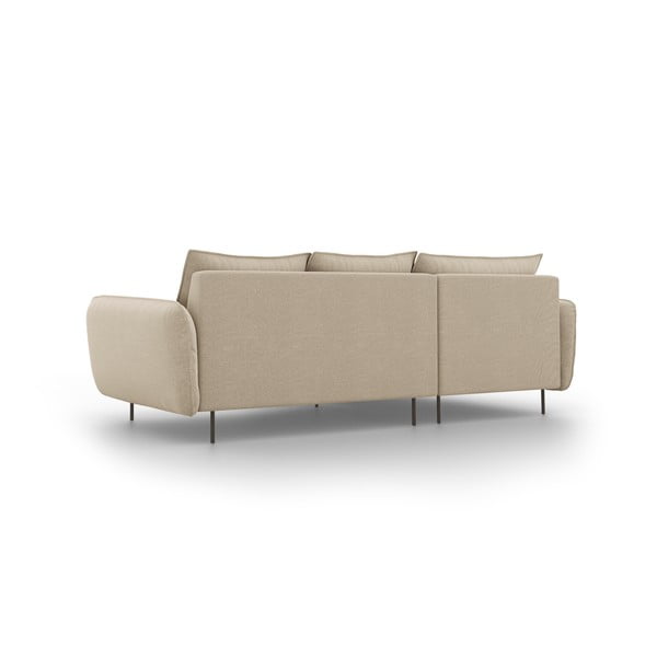 Smėlio spalvos kampinė sofa Cosmopolitan Design Vienna, kampas kairėje-image-4