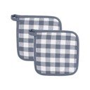 Iš medvilnės orkaitės pirštinės 2 vnt. Gingham – Tiseco Home Studio