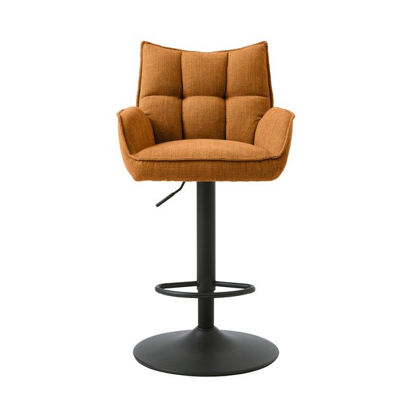 Oranžinės spalvos reguliuojamo aukščio baro taburėtės 2 vnt. Marilla – Unique Furniture-image-2