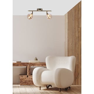Lubinis šviestuvas bronzinės spalvos ø 10 cm su stiklo gaubtu Rodia – Candellux Lighting