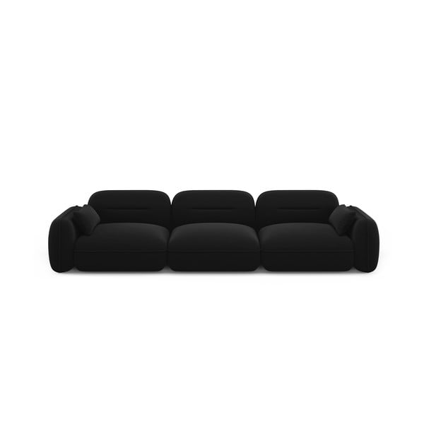 Iš velveto sofa juodos spalvos 320 cm Audrey – Interieurs 86