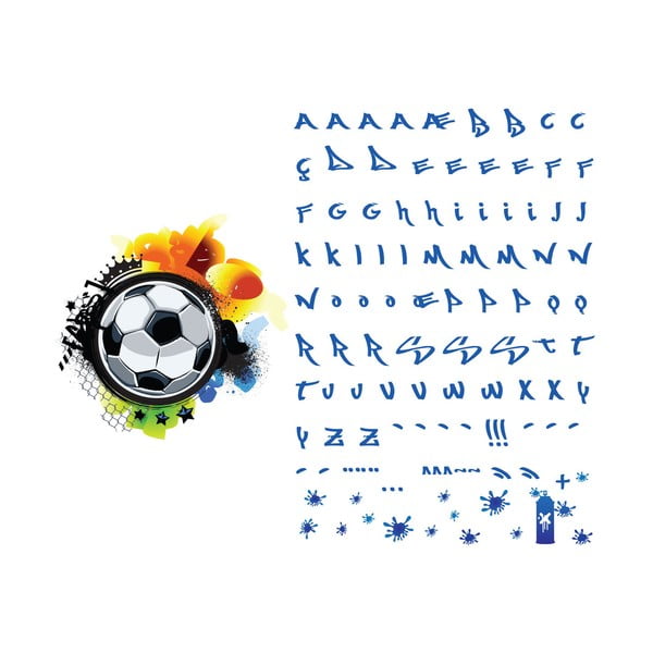 Sienų lipdukas su užrašu Ambiance Football Graffitti-image-2