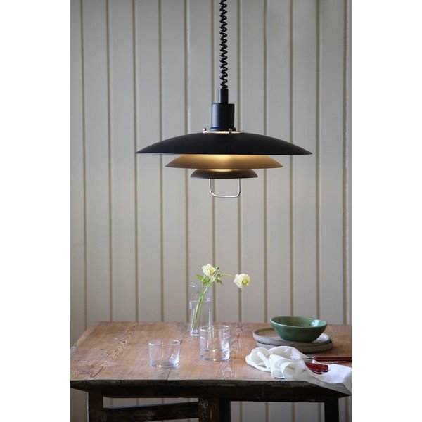 Juodas pakabinamas šviestuvas Markslöjd Kikrenes, ø 48 cm-image-1