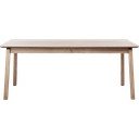 Prailginamas valgomojo stalas su papildomu stalviršiu iš ąžuolo 95x190 cm Bari – Unique Furniture