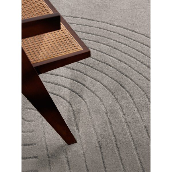 Rankų darbo šviesiai pilkos spalvos iš vilnos kilimas 80x150 cm Arcura – Vikosa-image-3