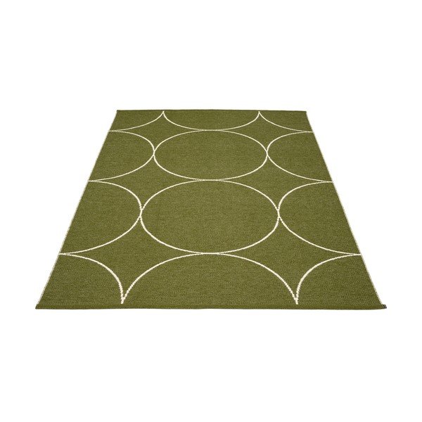 Tamsiai žalios spalvos lauko ir vidaus kilimas 180x275 cm Boo Dark Olive – Pappelina