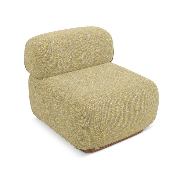 Geltonos spalvos modulinė sofos dalis Ailani – Makamii-image-3