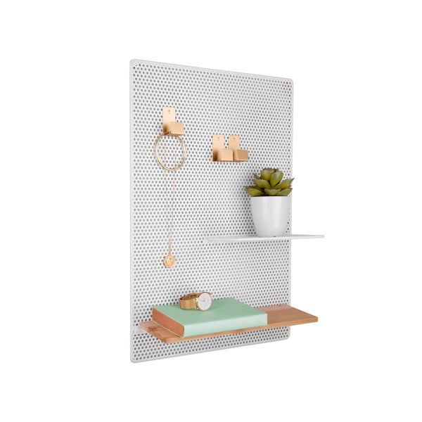 PT LIVING Balto metalo skelbimų lenta "Perky", 34,5 x 52,5 cm-image-2