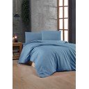 Iš ranforce medvilnės viengulė patalynė mėlynos spalvos 140x200 cm – Mijolnir