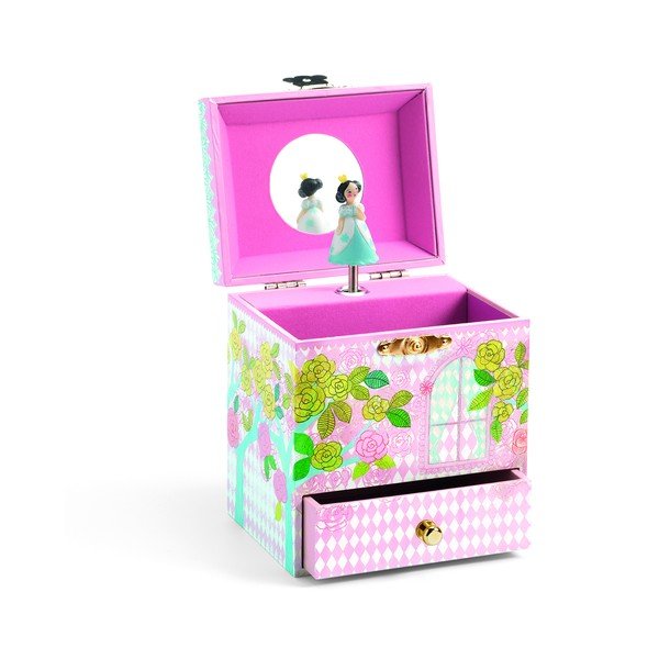Medinė muzikinė dėžutė Djeco Princess-image-3