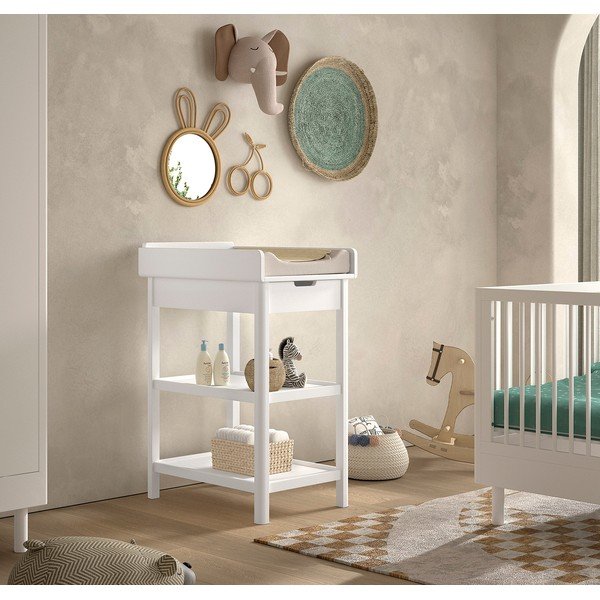 Baltos spalvos iš buko masyvo vystymo stalas Forrest – Vipack-image-1