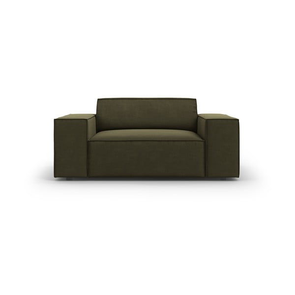 Iš velveto krėslas žalios spalvos Jodie – Micadoni Home-image-3