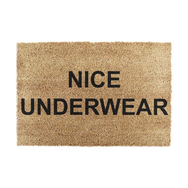 Iš kokoso pluošto grindų kilimėlis 40x60 cm Nice Underwear – Artsy Doormats