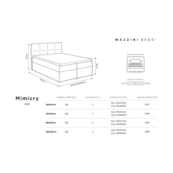 Žalia aksominė dvigulė lova Mazzini Beds Mimicry, 180 x 200 cm-image-3