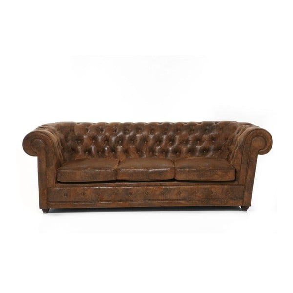Ruda trijų vietų sofa "Kare Design Oxford Vintage