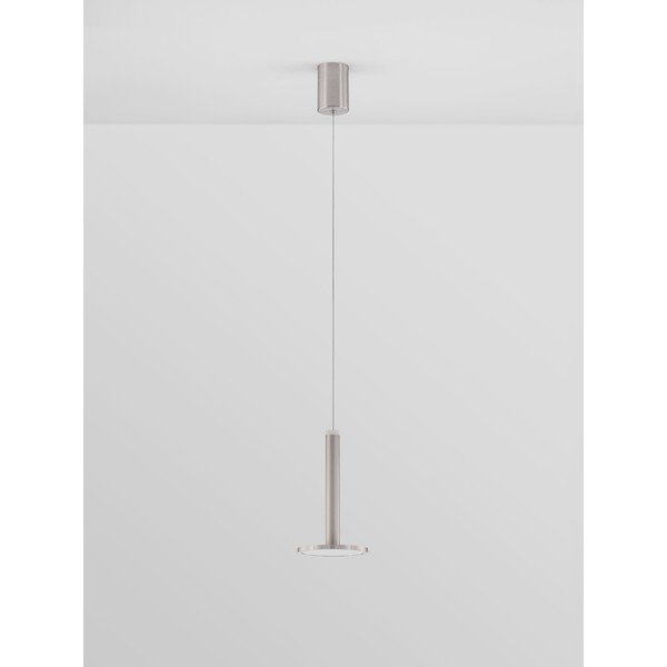 Matinės sidabrinės spalvos iš metalo kabantis šviestuvas LED ø 15 cm Palencia – Nova Luce-image-2