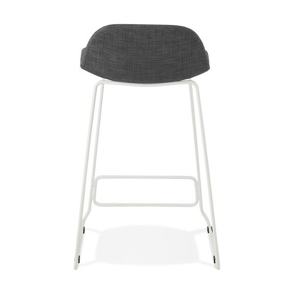 Tamsiai pilka baro kėdė su baltomis kojelėmis Kokoon Vancouver mini, sėdynės aukštis 66 cm-image-4