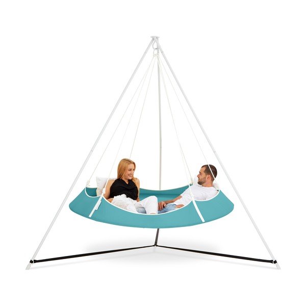 Mėlynos sodo sūpynės su stovu - Hangout Pod-image-2