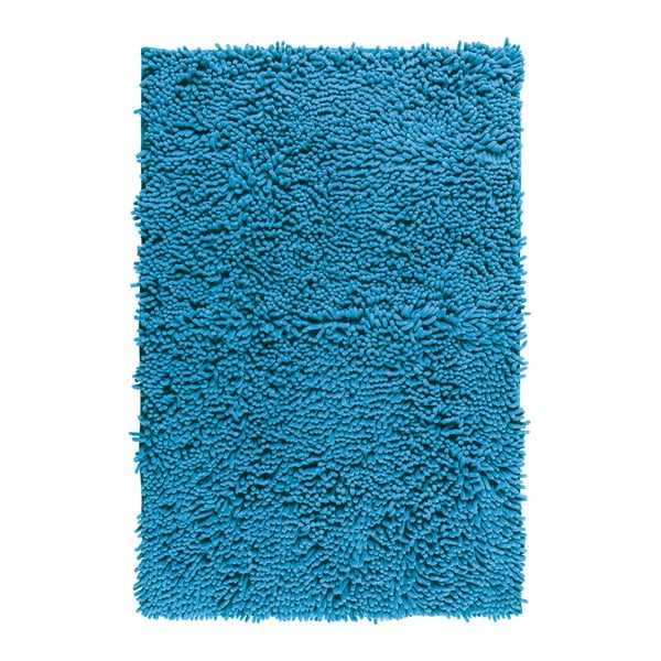 Mėlynas vonios kambario kilimėlis Wenko Chenille, 80 x 50 cm