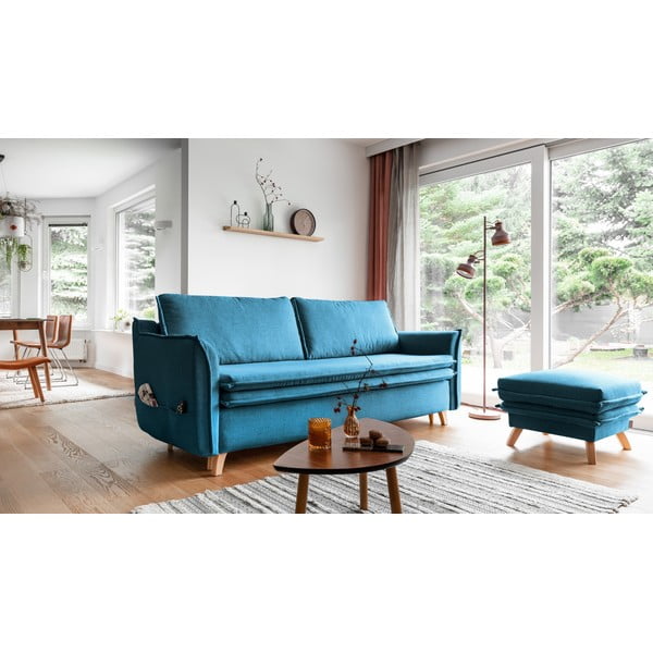 Sulankstoma sofa turkio spalvos 225 cm Charming Charlie – Miuform-image-3