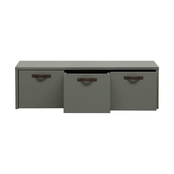 Vaikiška komoda iš pušies masyvo žalios spalvos/pilkos spalvos 120x36 cm Stage – vtwonen-image-3