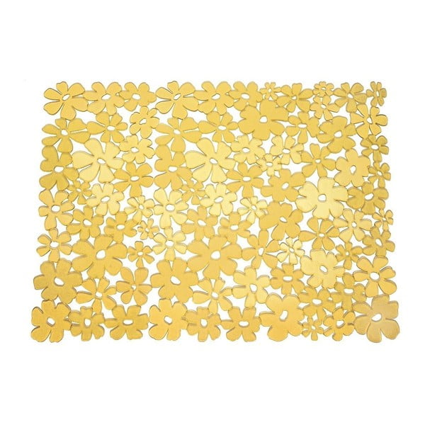 Geltonas kilimėlis į kriauklę "InterDesign Blumz", 32 x 40,5 cm
