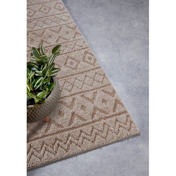 Kilimas smėlio spalvos 80x240 cm Carpet Itinerance Beige – Elle Decoration-image-2