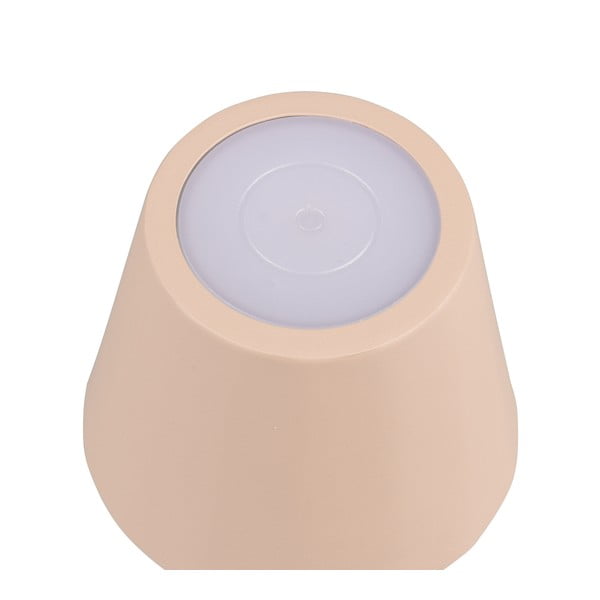 Kreminės spalvos stalinis šviestuvas LED (aukštis 21 cm) su metaliniu gaubtu Diaz – Reality-image-3