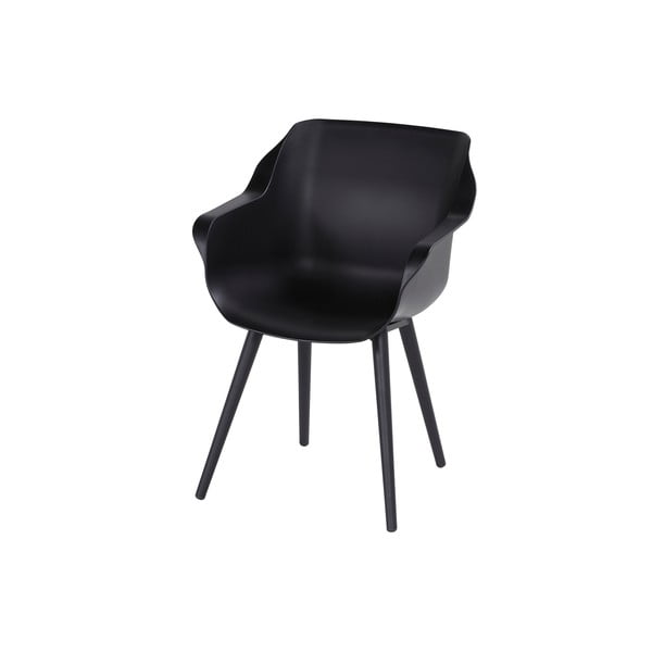 Plastikinės sodo kėdės juodos spalvos 2 vnt. Sophie Studio – Hartman