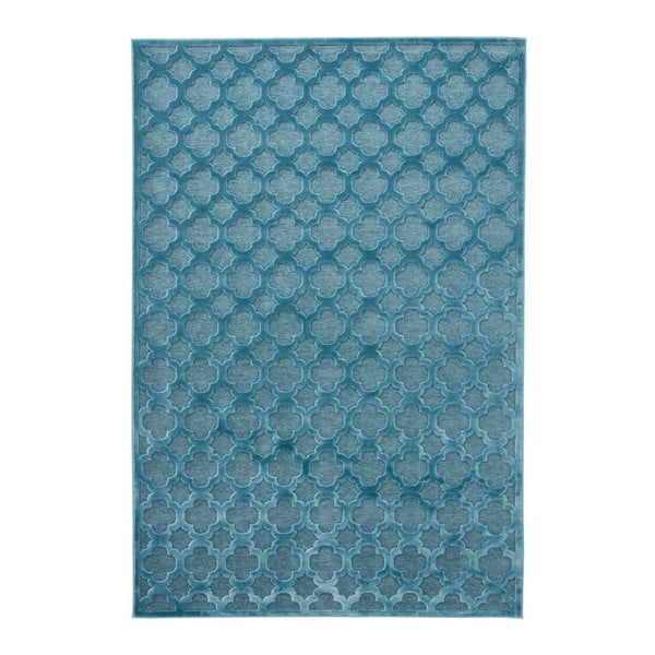 Mėlynas viskozės kilimas Mint Rugs Bryon, 80 x 125 cm