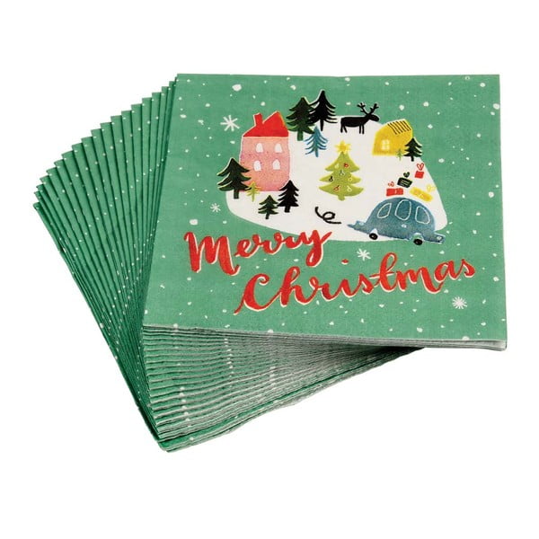 20 kalėdinių servetėlių rinkinys "Rex London Christmas Wonderland