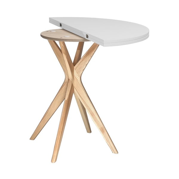 Apvalios formos prailginamas valgomojo stalas 45x90 cm Jubi – Ragaba-image-3