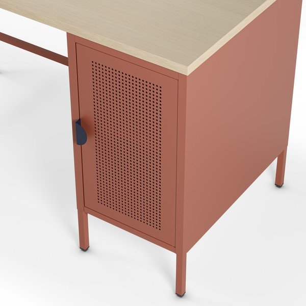 Rašomasis stalas su ąžuolo dekoro stalviršiu 60x120 cm Sayla – Marckeric-image-2